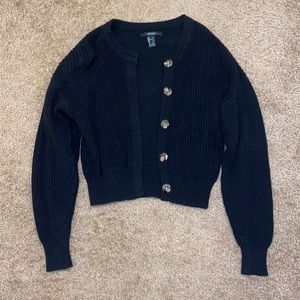 Forever 21 black cardigan sweater size small